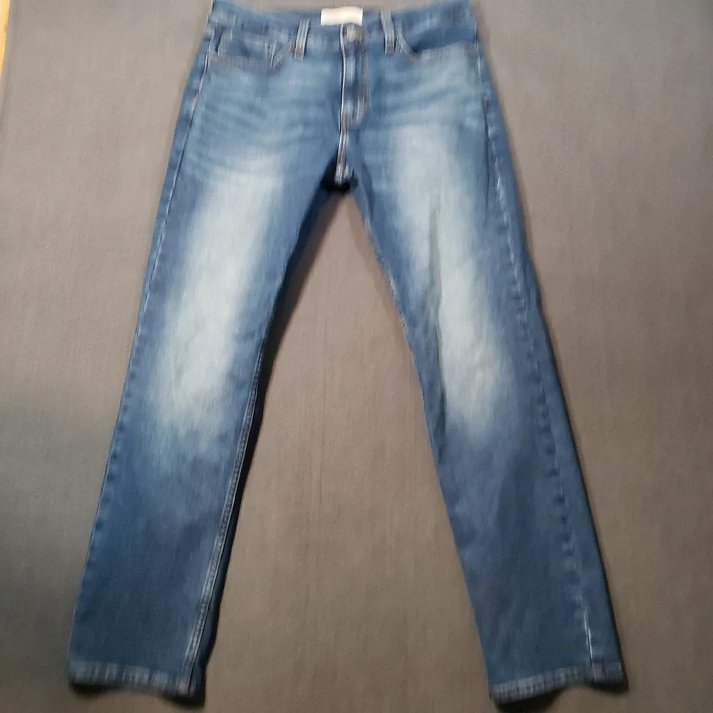 Levi Strauss Signature Slim Jeans Mens 32x30 Blue Medium Wash Stretch Denim
